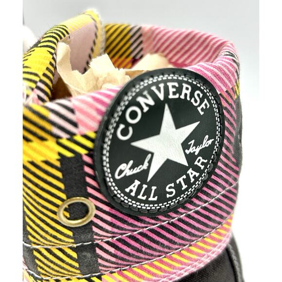 Converse Chuck Taylor All Star Women's 7.5 Layer Up Plaid Hi Top 517442 GUC - Picture 8 of 16